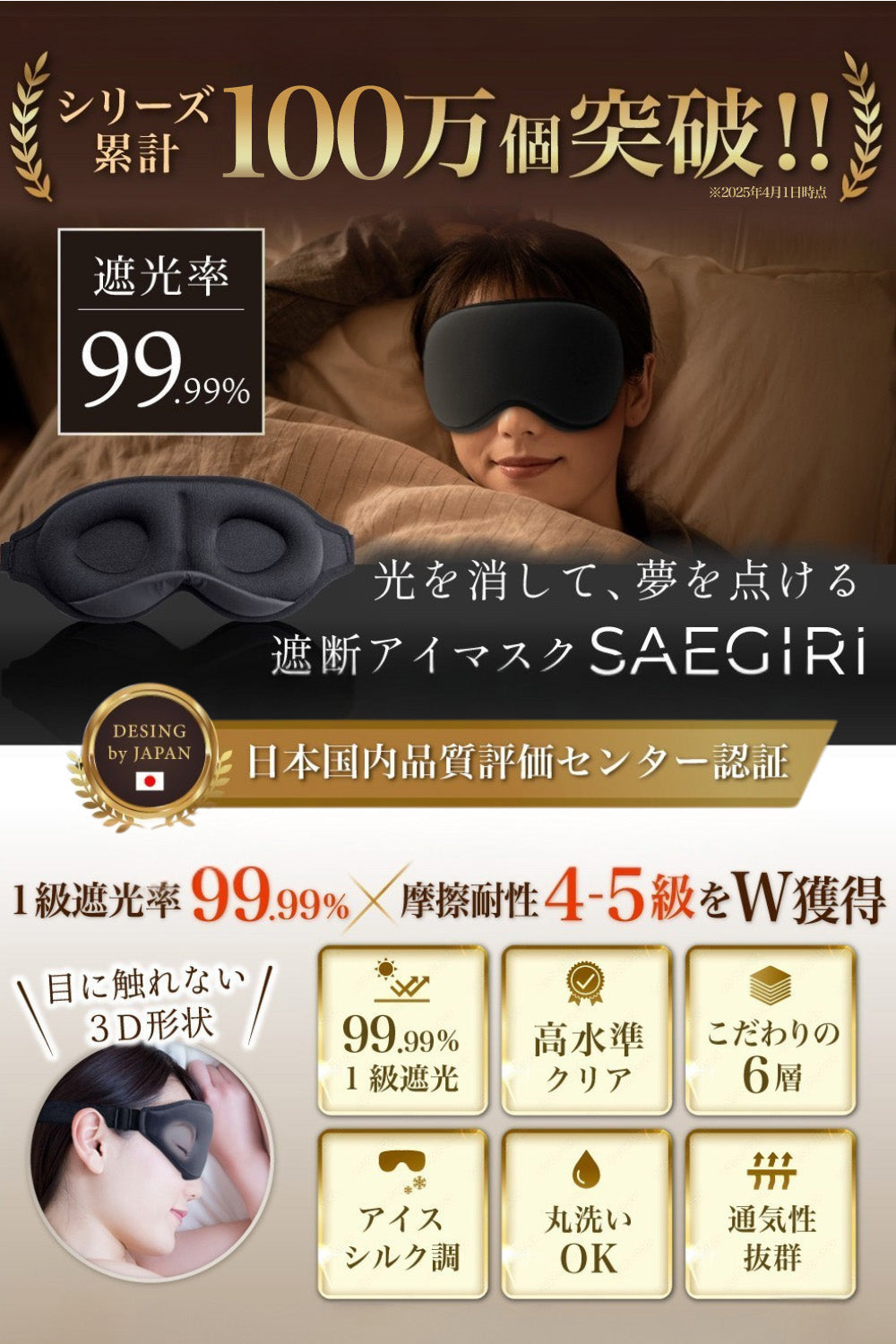 MyComfort アイマスク サエギリ