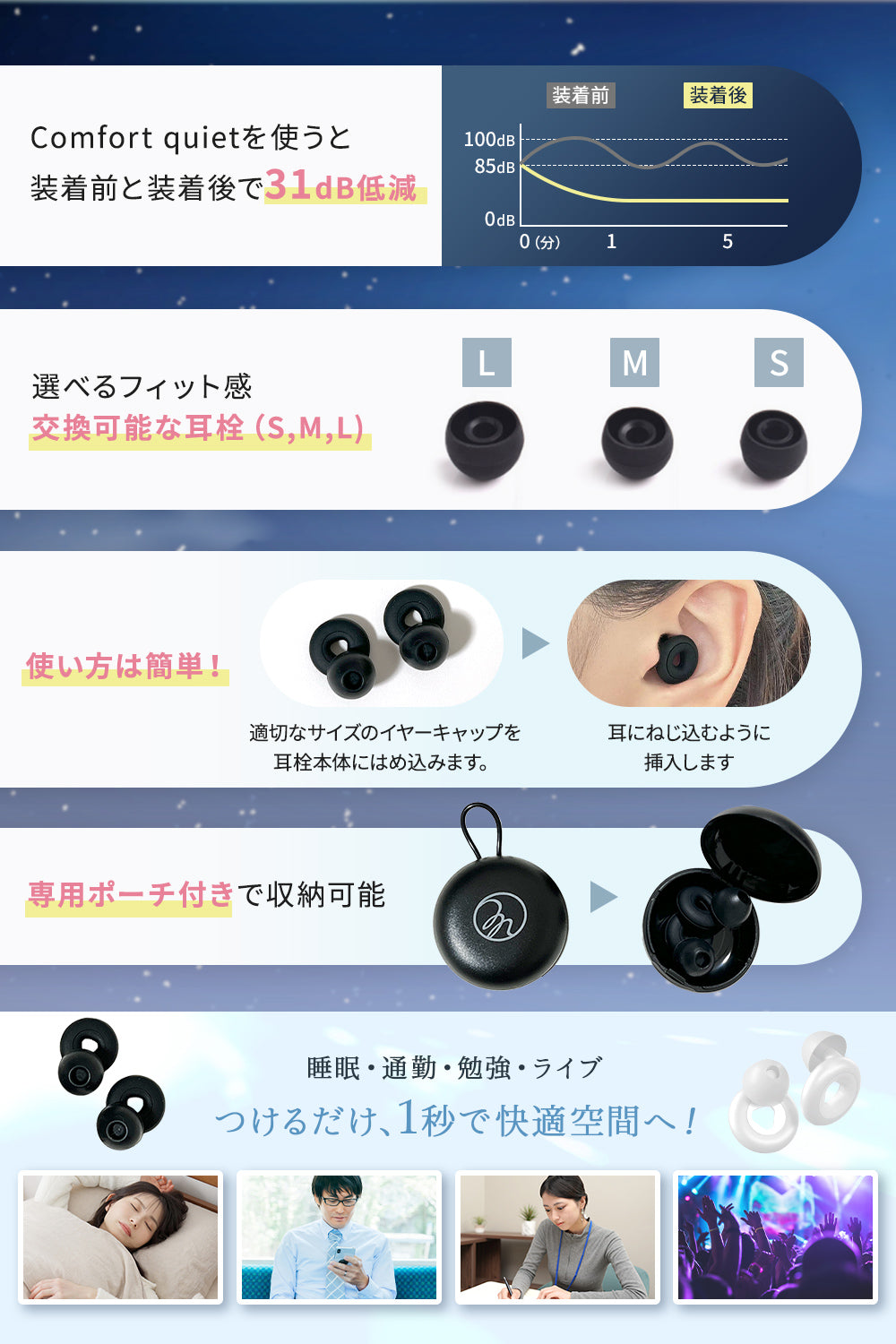MyComfort 耳栓 コンフォートクワイエット