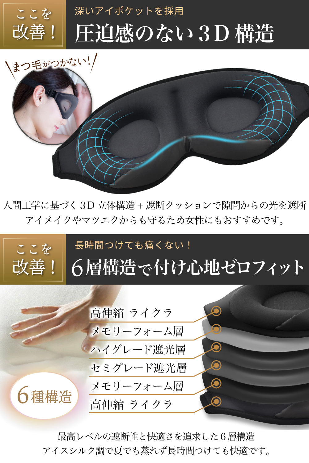 MyComfort アイマスク サエギリ