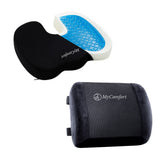 MyComfort 座る姿勢セット(低反発ジェルクッション+腰クッション)