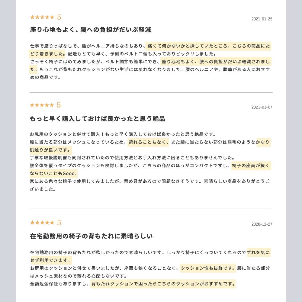 MyComfort 腰クッション ランバーサポート ベーシックモデル