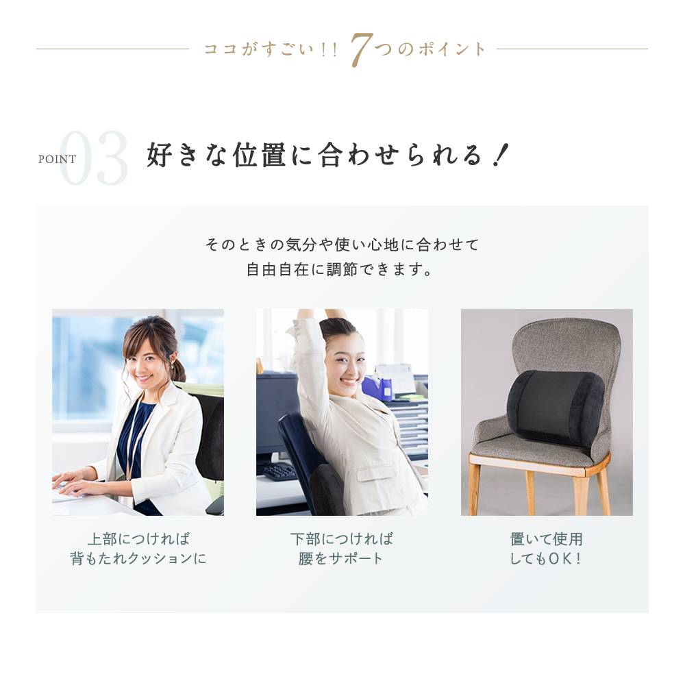 MyComfort 腰クッション ランバーサポート ベーシックモデル