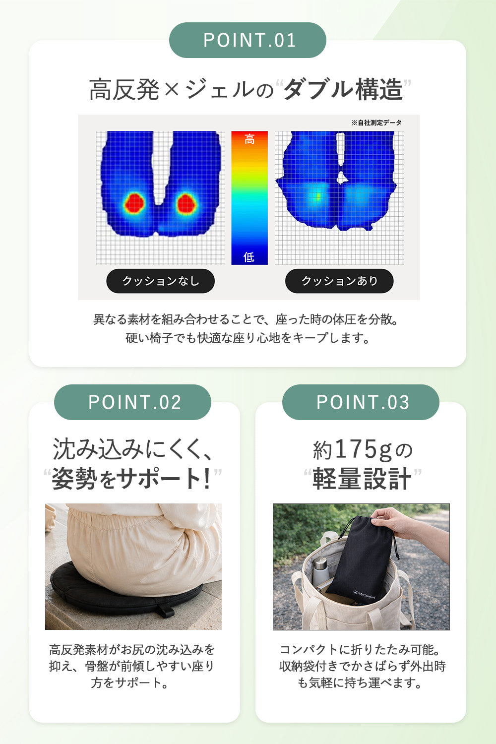 スワロ ポータブルクッション｜携帯用ジェルクッション SUWARO – MyComfort