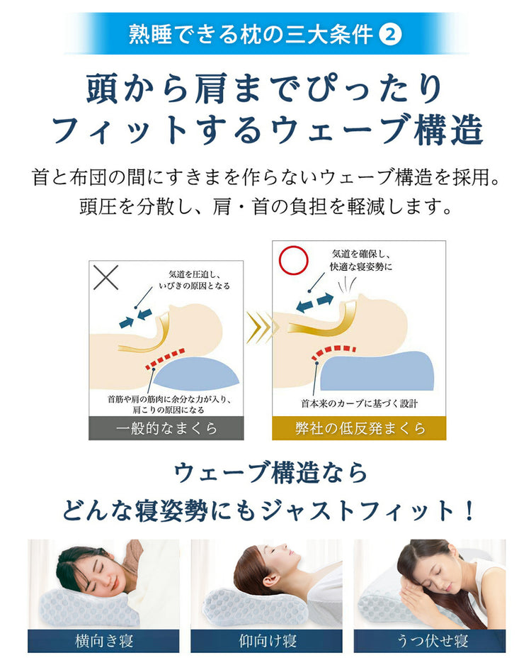 MyComfort 低反発枕 3層ハイグレードモデル