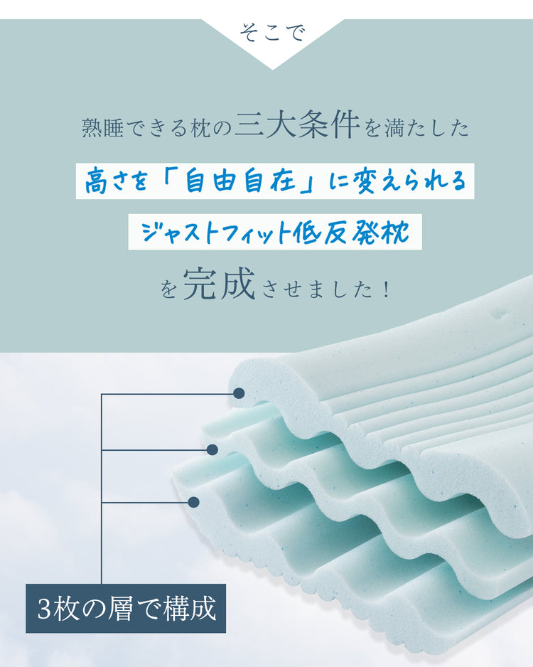 MyComfort 低反発枕 3層ハイグレードモデル