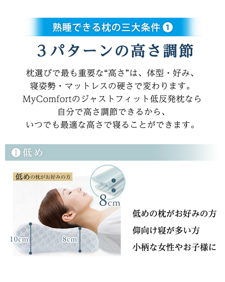 MyComfort 低反発枕 3層ハイグレードモデル