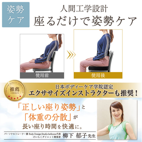 MyComfort 低反発クッション ジェル内蔵ハイグレードモデル ブラック